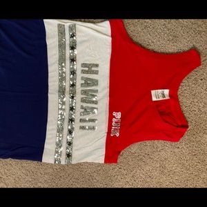 Pink Victoria’s Secret HAWAII sequence tank top